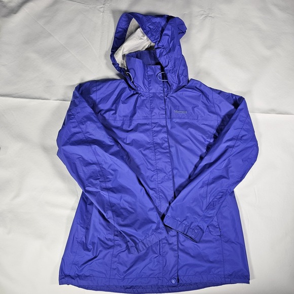 Marmot Jackets & Blazers - Marmot Rain Jacket Womens Large Purple Hooded Lightweight Outdoor Shell
